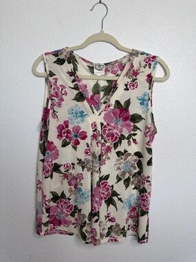 Late August Floral Tank L